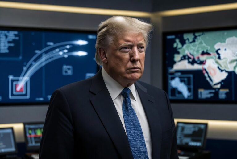 Image accompanying the article on the Dark Eagle hypersonic missiles putting new pressure on Iran as Trump demands a deal.